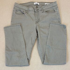 Jessica Simpson Distressed Green Rolled Cropped Skinny Jeans, women’s size 8/29